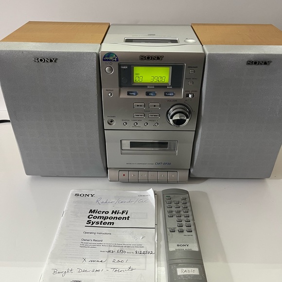 Vintage Sony CMT-EP30 Stereo System Micro Hi-Fi CD Cassette Player Retro Audio - Picture 1 of 12